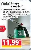 Norma Nola - lampe a souder offre