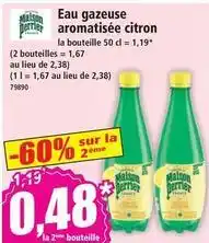 Norma Maison perrier - eau gazeuse aromatisée citron offre