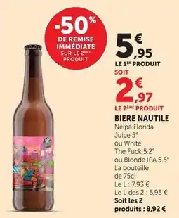 Hyper U Nautile - biere offre
