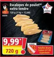 Norma Siebert - escalopes de poulet extra tendre offre