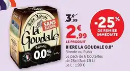 Super U La goudale - bière offre