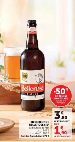 Hyper U Bellerose - biere blonde offre