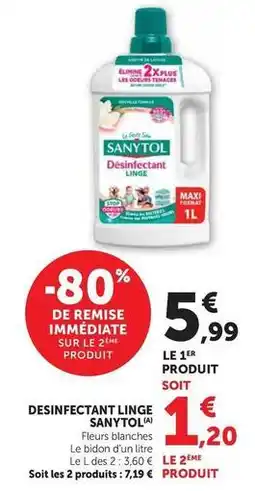 Hyper U Sanytol - desinfectant linge offre