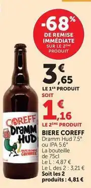 Hyper U Coreff - biere offre
