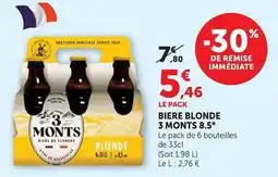 Hyper U 3 monts - biere blonde offre