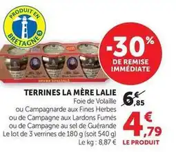 Hyper U La mere lalie - terrines offre