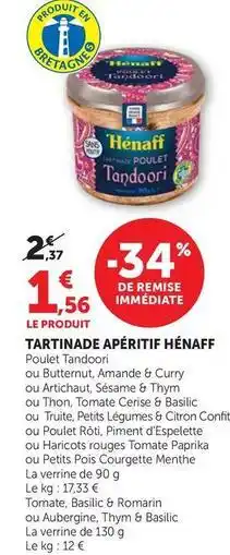 Super U Hénaff - tartinade aperitif offre