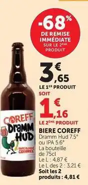 Super U Coreff - biere offre