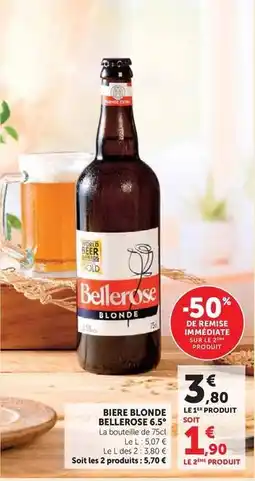 Super U Bellerose - biere blonde offre