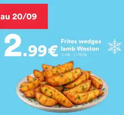 Hmarket lamb Weston Frites wedges offre