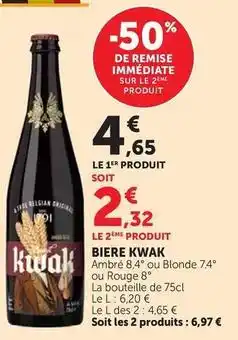 U Express Kwak - biere offre
