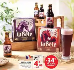 U Express La bête - biere offre