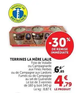 U Express Lalie - terrines la mere offre