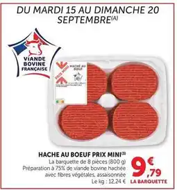 Hyper U Prix mini - hache au boeuf offre