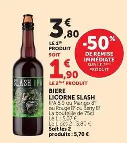 U Express Slash - biere licorne offre