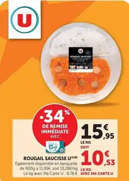 Hyper U U - rougail saucisse offre