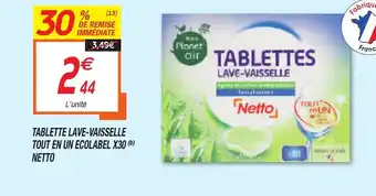 Tablette lave vaisselle tout en un ecolabel