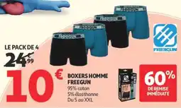Auchan Freegun boxers homme offre