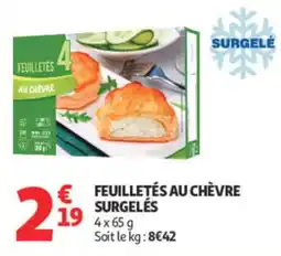 Auchan FEUILLETÉS AU CHÈVRE offre
