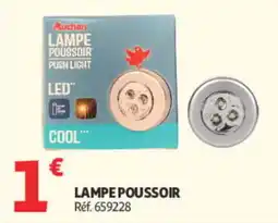 Auchan Auchan Lampe poussoir offre