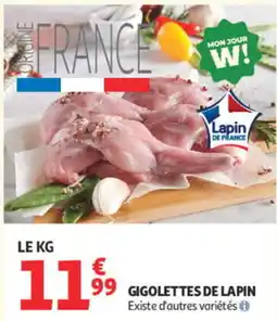 Auchan Lapin Gigolettes de lapin offre
