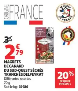 Auchan Delpeyrat Magrets de canard offre
