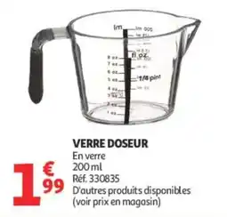 Auchan VERRE DOSEUR offre
