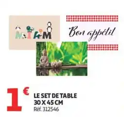 Auchan LE SET DE TABLE offre
