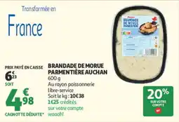 Auchan Auchan Brandade de morue parmentière offre