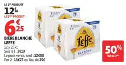 Auchan Leffe Bière Blanche offre