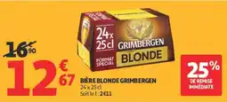 Auchan GRIMBERGEN BIÈRE BLONDE offre