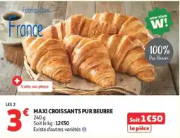 Auchan MON JOUR W! MAXI CROISSANTS PUR BEURRE offre