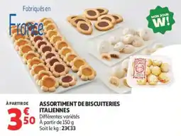 Auchan ASSORTIMENT DE BISCUITERIES ITALIENNES offre