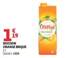 Auchan Orange BOISSON ORANGE BRIQUE offre