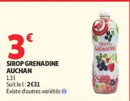 Auchan SIROP GRENADINE AUCHAN offre