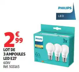 Auchan PHILIPS AMPOULES LED offre