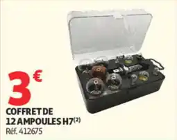 Auchan COFFRET DE 12 AMPOULES H7 offre