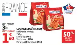 Auchan Maître Coq CoQ'Ailes offre