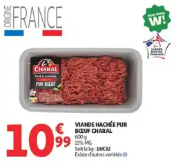 Auchan CHARAL VIAND HACHÉE PUR BŒUF offre