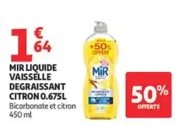 Auchan MiR LIQUIDE VAISSELLE offre