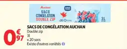 Auchan Auchan Sacs congélation offre