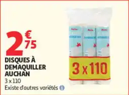 Auchan AUCHAN Disques à démaquiller offre