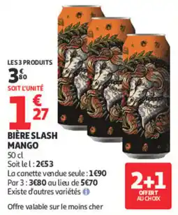 Auchan BIÈRE SLASH offre