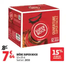Auchan SUPER BOCK BIÈRE offre