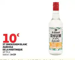 Auchan ST SIMON RHUM BLANC AGRICOLE offre