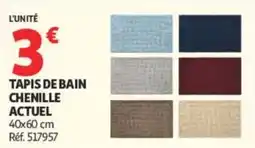 Auchan Tapis de bain Chenille offre