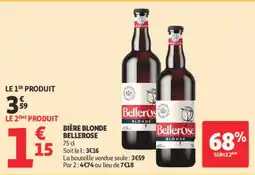 Auchan Bellerose Bière blonde offre