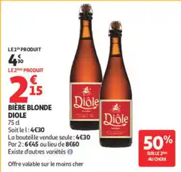 Auchan Diôle Bière blonde offre