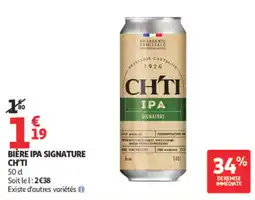 Auchan CH'TI BIÈRE IPA SIGNATURE offre
