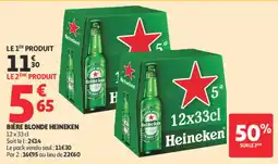 Auchan Heineken Bière blonde offre